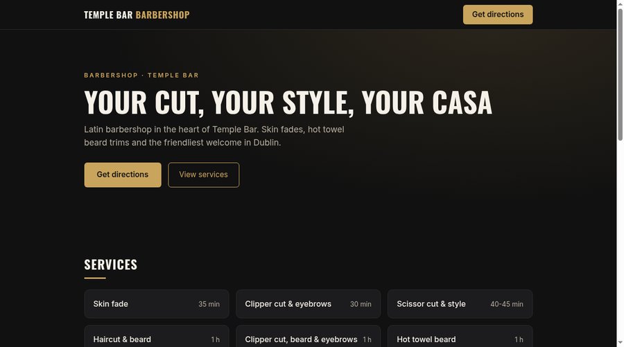 Web de muestra para barbería